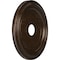 Ekena Millwork PVC Medallion (Canopies up to 11 1/2"), 19"OD x 3 1/2"ID x 1 1/2"P, Metallic Mystic Brown CMP19TRAMB - alternate 3